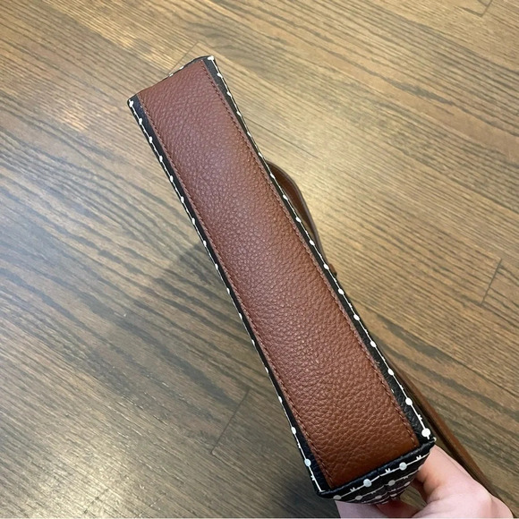 EUC Fossil Evie Crossbody Bag Black/White - Picture 13 of 16